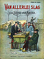 Boekomslag van Justus van Mauriks Van allerlei slag, 1881, ontwerper Johan Braakensiek