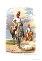 Ekkor már közepes lovasságként harcoló osztrák császári-királyi dragonyosok (k.k. Dragoner) 1800 táján