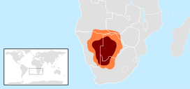 Kalahari-ørkenen og Kalahari-bassinet map.svg