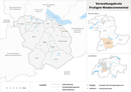 Circondario di Frutigen-Niedersimmental – Mappa
