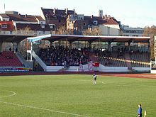 Die Nordtribüne des Auestadions