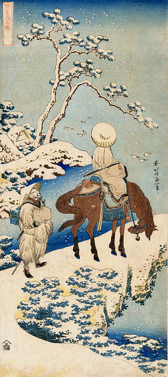 343px-Katsushika_Hokusai_Poet_travelling_in_the_snow.jpg (343×767)