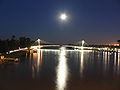 La passerelle Mimram de nuit