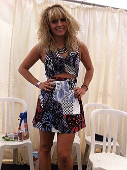 Kelly Merica backstage at Penn Festival 2012