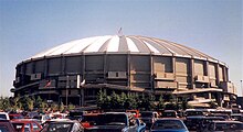 The Kingdome, the home venue of the Sounders from 1976 to 1983 Kingdome across parking lot in 1996.jpg