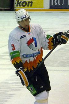 Ljamin Severstal Tšerepovetsin paidassa Torpedo Nižni Novgorodia vastaan pelatussa ottelussa 25. joulukuuta 2010.