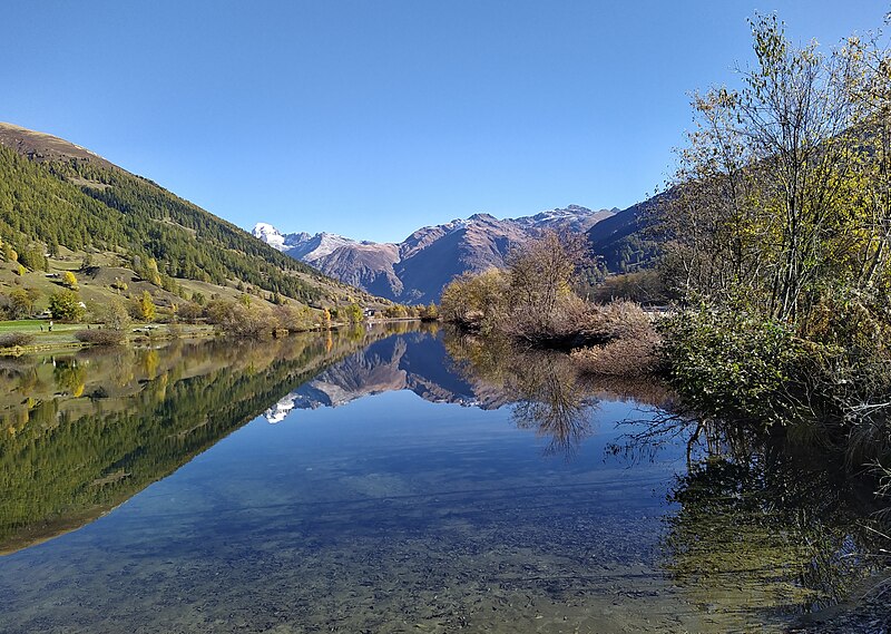 File:Lake Geschinen with tree.jpg