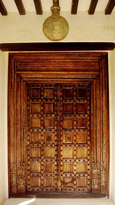 Wood-carven door in Lamu Town
