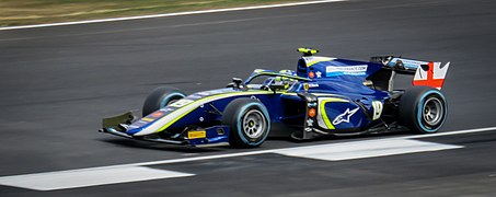 Norris in Formule 2 in 2018.