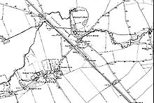 Map showing the extent of Leagrave Village in 1889 Leagrave1889.jpg