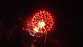 The fireworks display at South Street, during Lewes Bonfire 2013, held in Lewes, East Sussex.