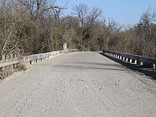 Love's Bridge at Richland Creek Crossing Near Richland Texas. Love bridge.jpg