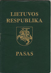 Lithuanian passport 1992-2002
