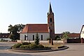 Church with furnishings, cemetery with cemetery enclosure and memorial for the fallen of the First World War