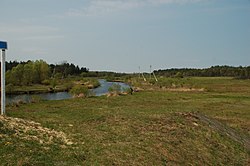 Река Льва у деревни Ольманы, Беларусь