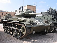 An M24 Chaffee with a 75 mm gun M6