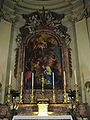 Maître-autel, représentant le martyre des saints Marcellin et Pierre par Gaetano Lapis
