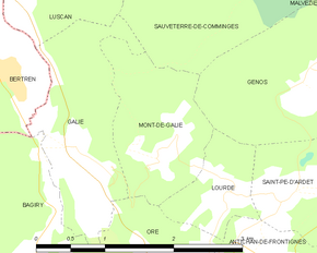 Poziția localității Mont-de-Galié