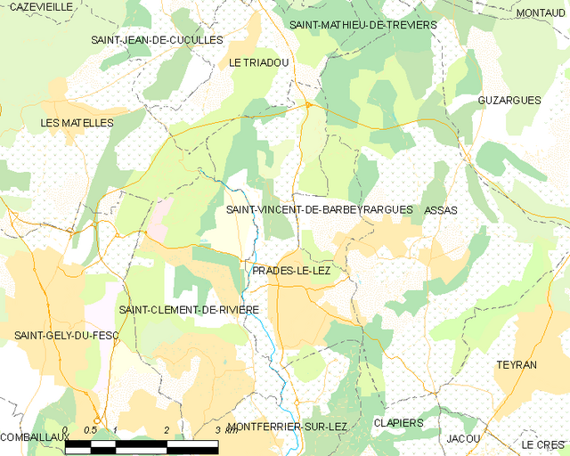 Prades-le-Lez - Localizazion