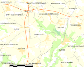 Mapa obce Le Bocasse