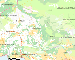 Le Beausset - Localizazion