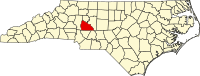 Map of North Carolina highlighting Rowan County.svg