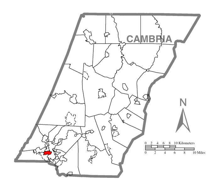 File:Map of Southmont, Cambria County, Pennsylvania Highlighted.png