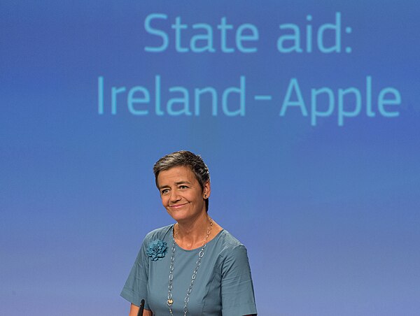 Margrethe Vestager, announcing Apple's €13 billion fine for Irish taxes avoided from 2004 to 2014 via an illegal "Double Irish" BEPS scheme