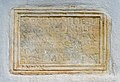 English: Ancient Roman grave inscription for Vercaius, Agisia, Quartus and Verus (PAR 33, 1983, 22) Deutsch: Antike römische Grabinschrift für Vercaius, Agisia, Quartus und Verus (PAR 33, 1983, 22)