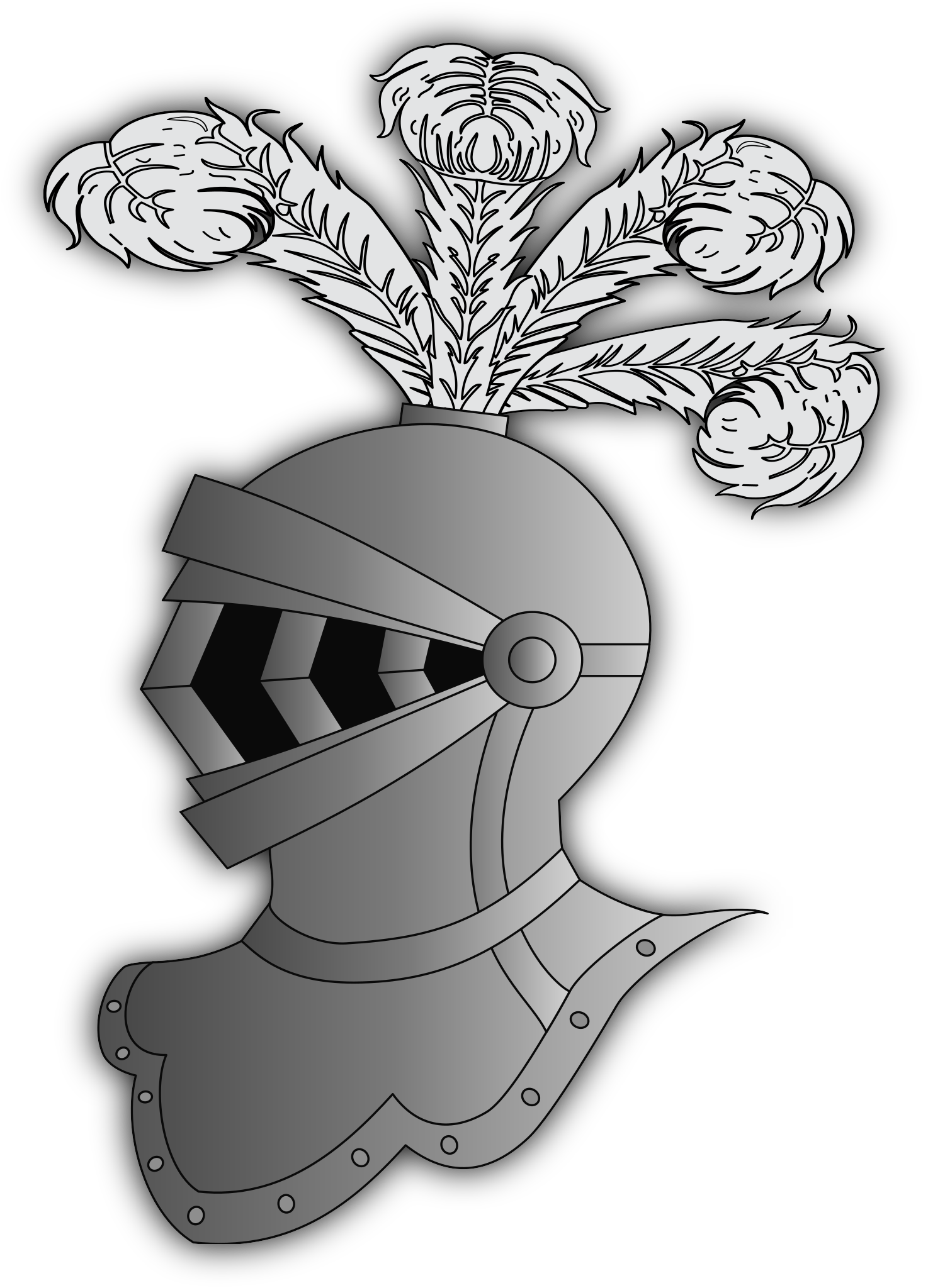 medieval helmet drawing