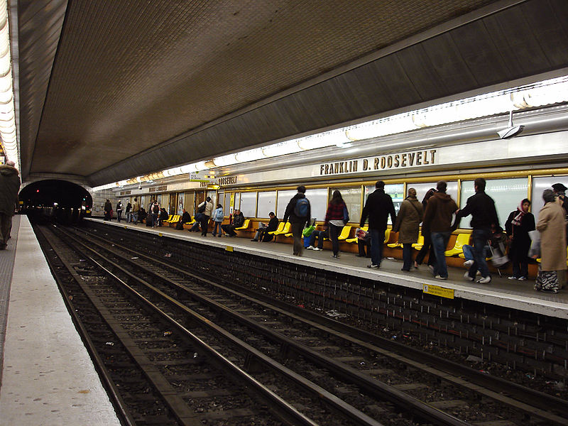 File:Metro Paris - Ligne 9 - station Franklin D. Roosevelt 03.jpg