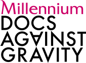 Festival's logo in 2023. Millennium Docs Against Gravity.svg