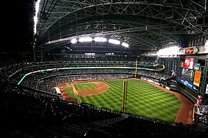 The interior of Miller Park in Milwaukee.