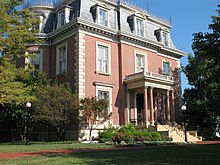The Governor's Mansion is on the National Register of Historic Places. Missouri-governor-mansion.jpg