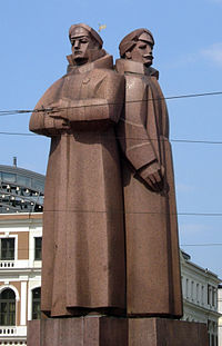 Monument for the Latviesu Strelnieki