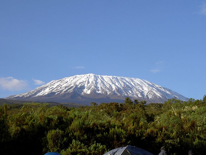 Mount Kilimanjaro in Tanzania, Africa's highest mountain