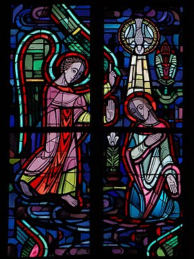 Mariä Verkündigung (rechtes Chorfenster Mitte)