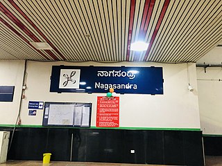 <span class="mw-page-title-main">Nagasandra metro station</span> Namma Metros Green Line terminal metro station