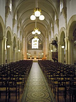 Vue intérieure de l'église Notre-Dame