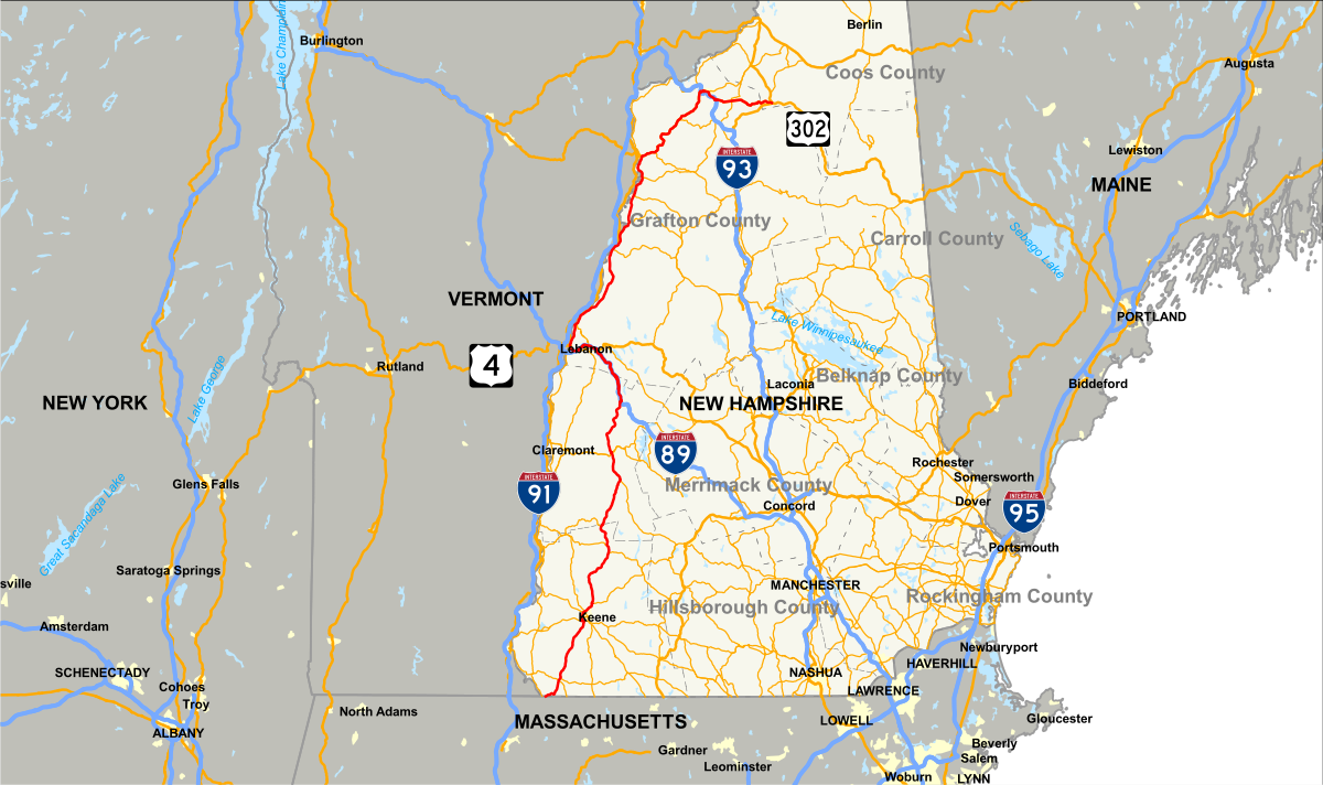 new hampshire highway map New Hampshire Route 10 Wikipedia new hampshire highway map