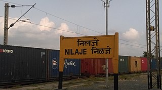 <span class="mw-page-title-main">Nilaje railway station</span> Railway Station in Maharashtra, India