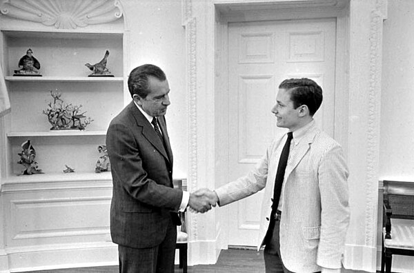 Kristol with President Richard Nixon in 1970