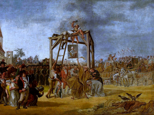 Norblin Hanging of traitors in effigie