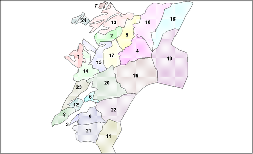 Gminy okręgu Nord-Trøndelag