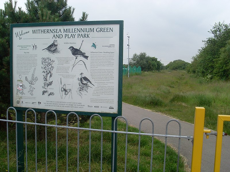 File:Notice at Withernsea Millennium Green - geograph.org.uk - 3736384.jpg