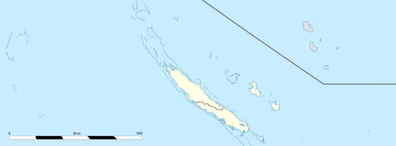 Localisation des principaux récifs et îles de Nouvelle-Calédonie