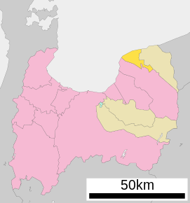 Lokasi Nyūzen di Prefektur Toyama