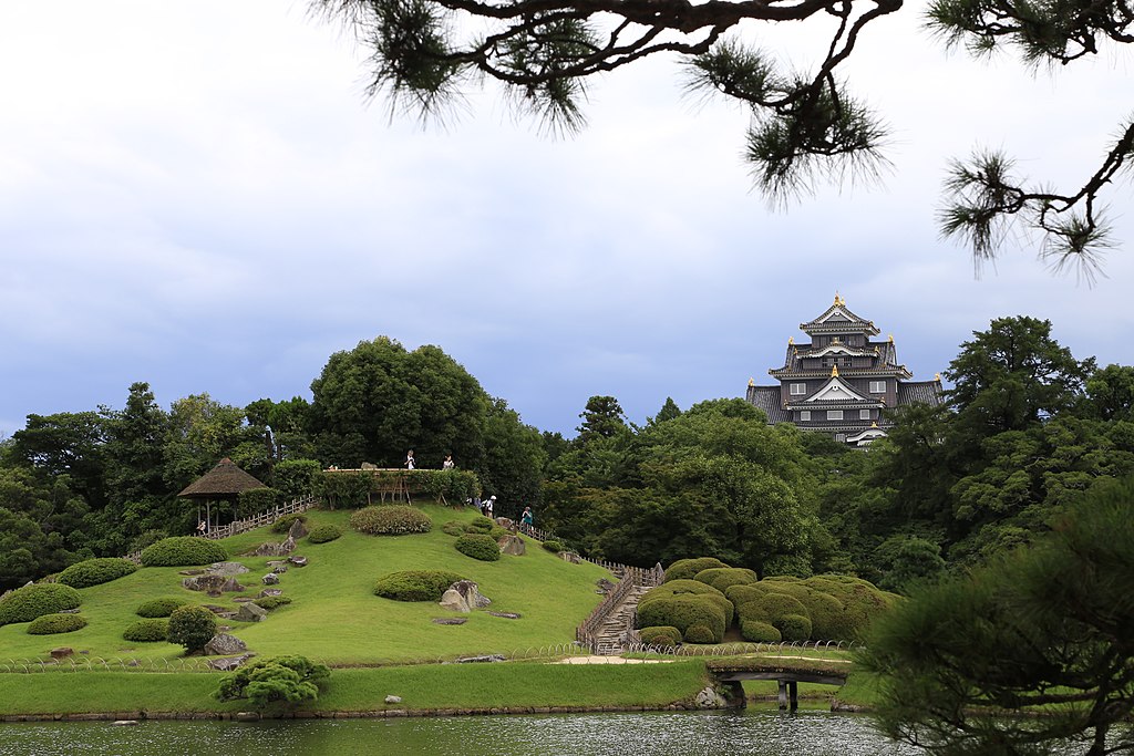 Okayama castle and its surroundings, Okayama Prefecture; July 2016 (07)