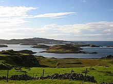 The islets east of Oldany with Mor Eilean in the foreground Oldany1.jpg