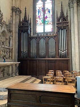 L'église Saint-martin d'Amiens, l'orgue de chœur.